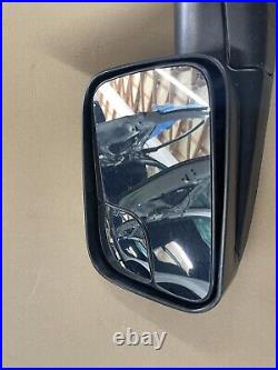 02-10 Dodge Ram 2500 Driver LH Left Power Trailer Tow Flip-up Black Door Mirror