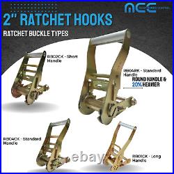 10 Pack Heavy Duty 2 Handle Ratchet Buckle Tow Dolly Truck Trailer Flatbed Farm