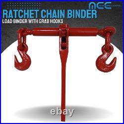 10 Pack Heavy Duty 5/16 3/8 Ratchet Load Chain Binder Flatbed Truck Trailer
