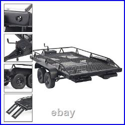 110 Scale Dual Axle Trailer Parts With Tow Accessories For RC Crawler Heavy Car