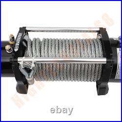 12500lb Electric Winch Steel Cable Truck Trailer ATV UTV Off-road Front Rear