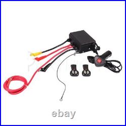 12V Electric Recovery Winch Synthetic Rope 13000LBS 26m Truck Trailer Offroad