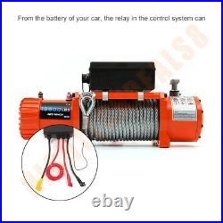 13500lb Electric Winch Steel Cable Truck Trailer ATV UTV Off-road Front Rear