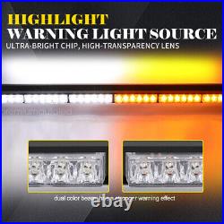 188 LED Amber White Emergency Warning Strobe Light Bar Rooftop Truck Response
