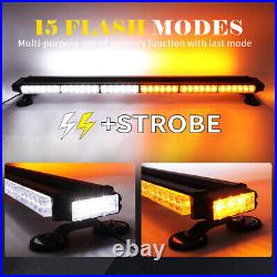 188 LED Amber White Emergency Warning Strobe Light Bar Rooftop Truck Response
