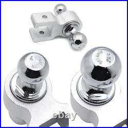 2 Trailer Receiver Truck RV 6 Drop Adjustable Aluminum Tow Ball Hitch with Lock