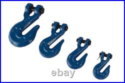 25x 3/8 Chain Grab Hook Pin Clevis Rigging Tow Transport Truck Trailer Grade 70