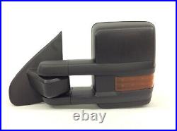 Chevrolet GMC truck Trailer Tow black manual fold Driver Side View Mirror OEM