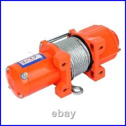 Electric Recovery Winch 4500LBS 15m Steel Cable Rope Truck Trailer 12V Offroad