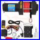 Electric Recovery Winch Towing 3500LBS Truck Trailer SUV Synthetic Rope Off Road