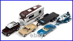 Johnny Lightning JLBT017-A-Case 164 Tow & Go Truck & Trailer 2023 R1 Set A