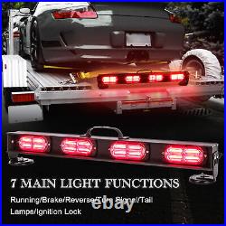 LED 22 Wireless Tow Trailer Light Bar 7 Way RV SUV Hauler Emergency Warning
