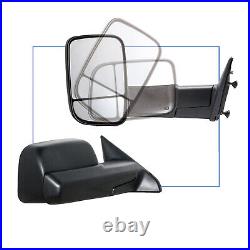 Manual Towing Mirrors For 2010 Dodge Ram 1500 2500 3500 4500 5500 Truck Trailer