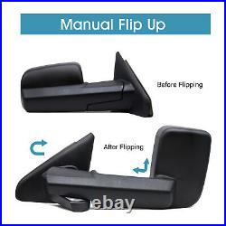 Manual Towing Side Mirrors For 2007 Dodge Ram 3500 Pickup Truck Trailer LH RH