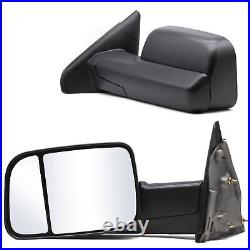 Manual Towing Side Mirrors Left+Right For 2003 Dodge Ram 3500 Flip-Up Trailer