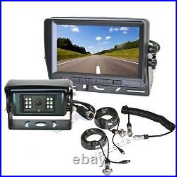 Motorized Shutter Reverse Camera Monitor+ Trailer Tow Quick Connect for Truck RV