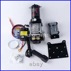 ONE NEW 24V 4000LB Electric Winch ATV Towing Truck Trailer Boat Steel Rope Kit