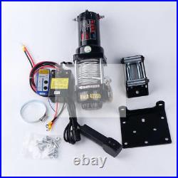 ONE NEW 24V 4000LB Electric Winch ATV Towing Truck Trailer Boat Steel Rope Kit