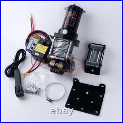 ONE NEW 4000LB Electric Winch 24V ATV Towing Truck Trailer Boat Steel Rope Kit