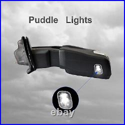 Pair Towing Mirrors For 15-20 Ford F-150 Truck Power Heated WithSensor LED Signal