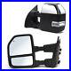 Pair Towing Mirrors For 1999-16 Ford F-250 F350 Super Duty Manual Trailer Chrome
