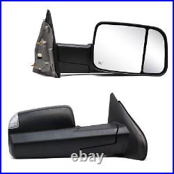 Power Heated Turn Signal Towing Mirrors for 07 Dodge Ram 1500 Trailer Left+Right