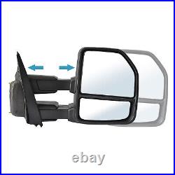 Tow Mirror Power Heated Fits 2015-2019 Ford F150 Pickup Passenger RH Side Black