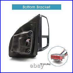 Towing Mirror For 15-20 Ford F150 Trailer Power Heated Signal Lamp Driver Side