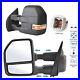 Towing Mirrors Fit 2015-20 Ford F150 Power Heated Turn Signal Lamp Balck Housing