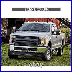Towing Mirrors For 1999-16 Ford F-250 Super Duty Manual Trailer Chrome Cap LH RH