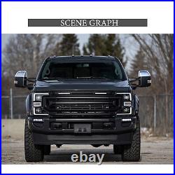 Towing Mirrors For 1999-16 Ford F250 F350 F450 Super Duty Manual Trailer Chrome