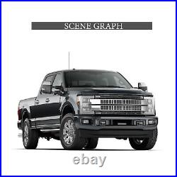 Towing Mirrors For 1999-2016 Ford F-250 F-350 F-450 SD Manual Trailer Chrome Cap