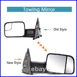Towing Mirrors for 2005 Dodge Ram 1500 Power Heated Turn Signal Trailer Chrome