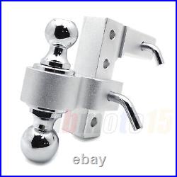 Trailer To Truck Tow Ball Hitch with Lock 6 Drop 2 long Adjustable Aluminum SR