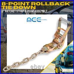 USA 8 Point Rollback Tie Down System Chain Ends for Car Hauler Tow Truck Flatbed