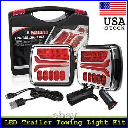 Wireless Magnetic Light Kit LED Trailer Rear Light for Tow Trucks, Campers, RV