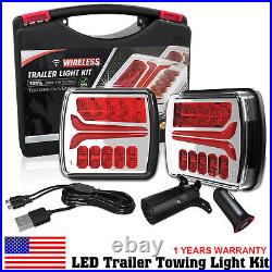 Wireless Trailer Lights for Towing Rechargeable LED Tail Light Kit for Tow Truck