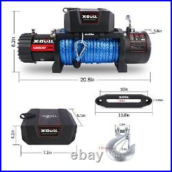 X-BULL 12000lbs Electric Winch Synthetic Rope 4WD Towing Trailer Truck Off-Road